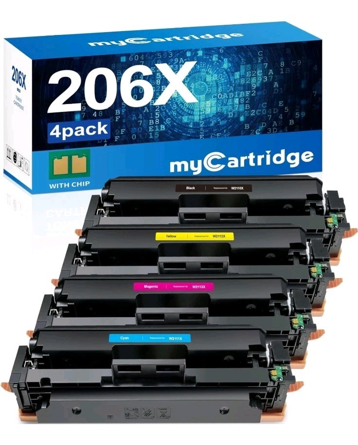 206A 206X Toner Set For HP Color Laserjet Pro (With Chip) 4PCS