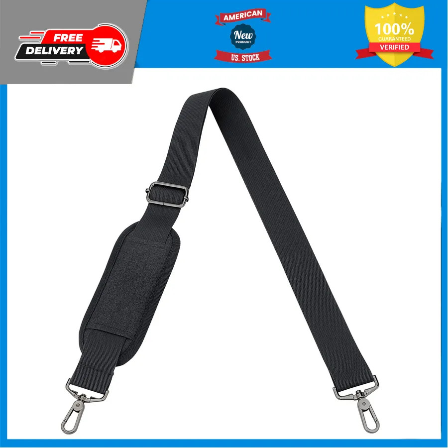 RAINYEAR 59 Inch Shoulder Strap Replacement Strap for Laptop Bag, Black
