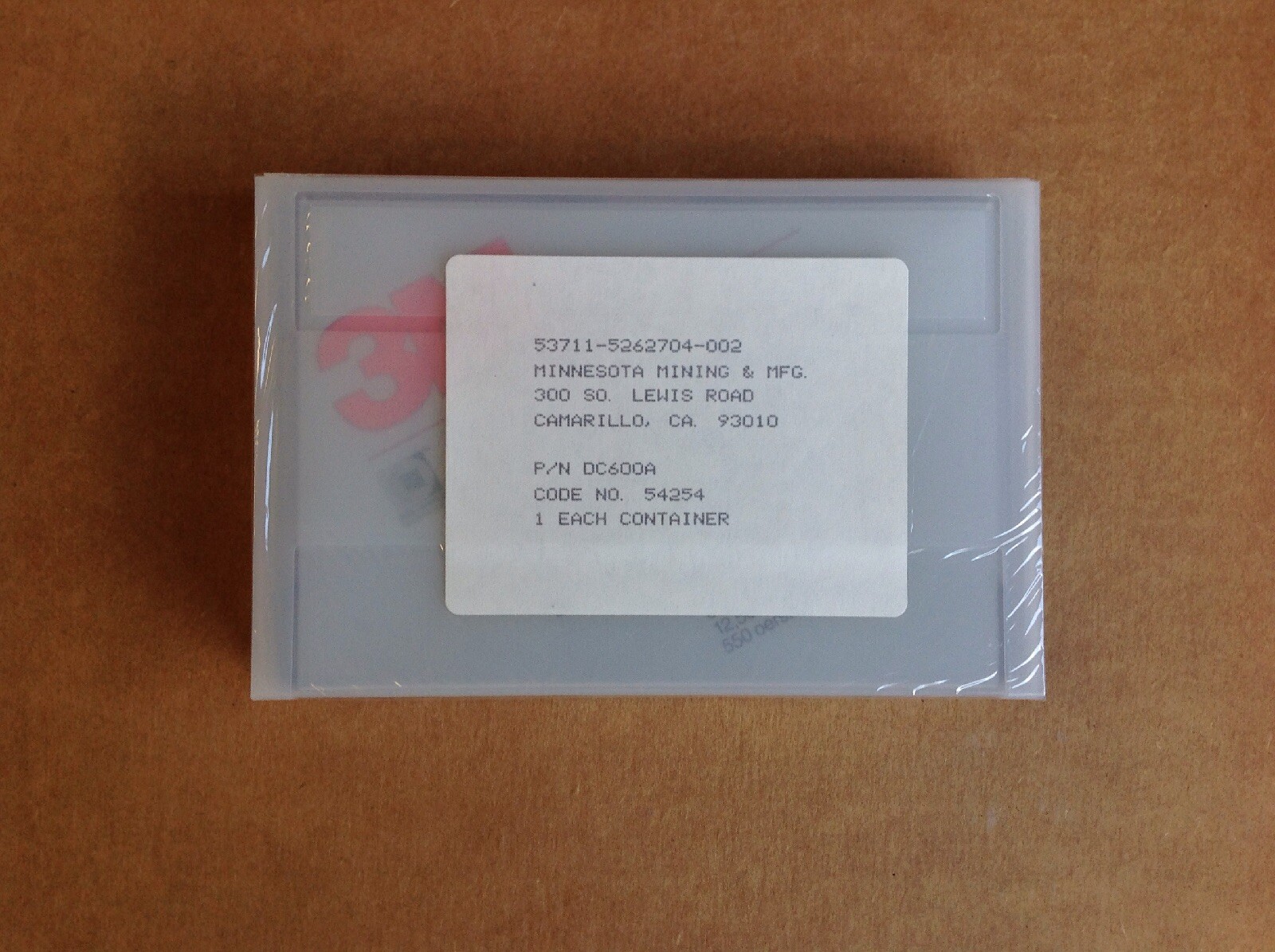 3M Data Cartridge Tape DC600A 