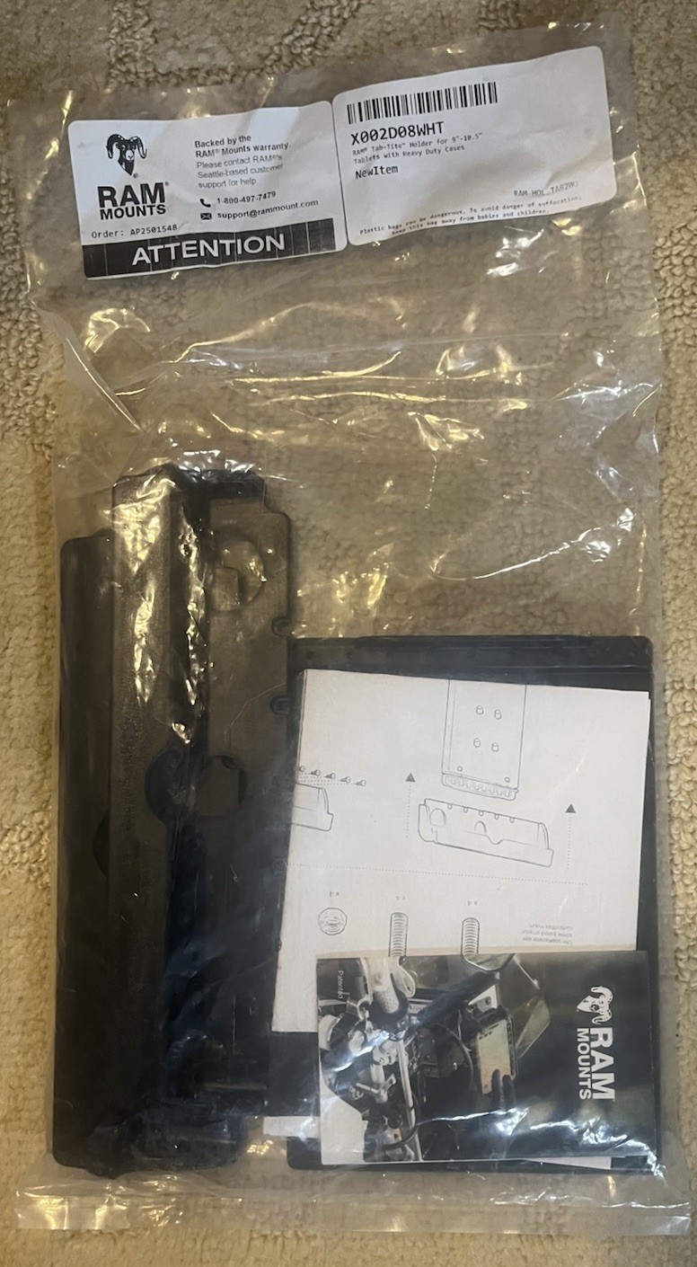 RAM Mount Locking Tab-Tite Cradle For 9"-10.5" Tablets with Case RAM-HOL-TABL20U