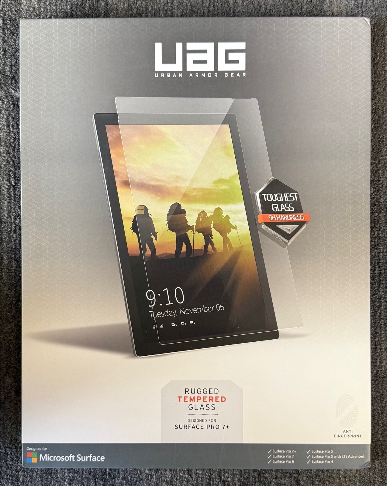 UAG Rugged Tempered Glass Screen Protector Microsoft Surface Pro 7+ 7 6 5 4