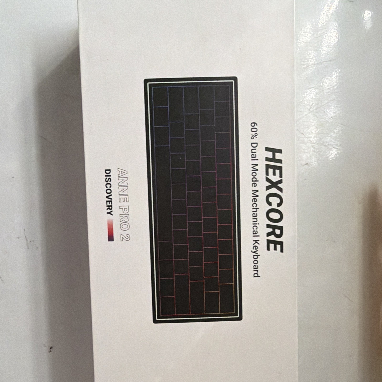 Hexcore Anne Pro 2 Discovery 60% Dual Mode Illuminated Keyboard White QWERTY