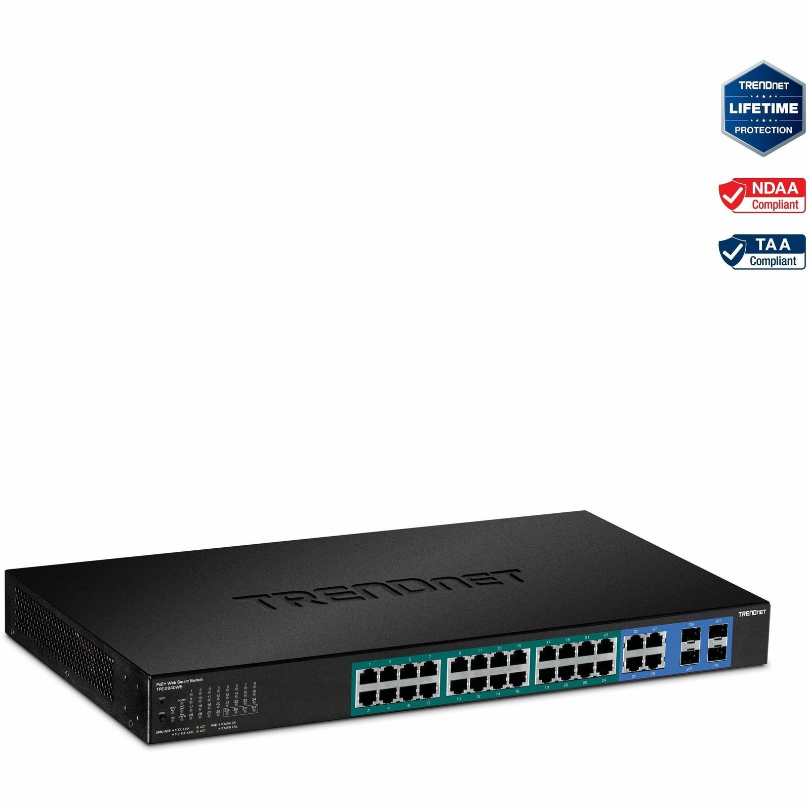 Trendnet TPE2840WS 28-Port Gigabit Web Smart PoE+ Switch