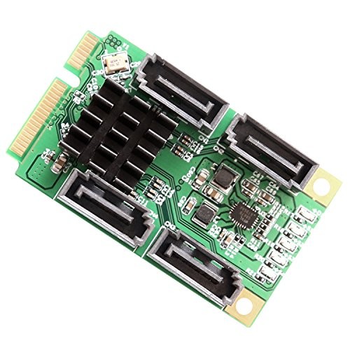 IO Crest 4 Port SATA III Mini PCI-e Controller Card (si-mpe40125) (simpe40125)