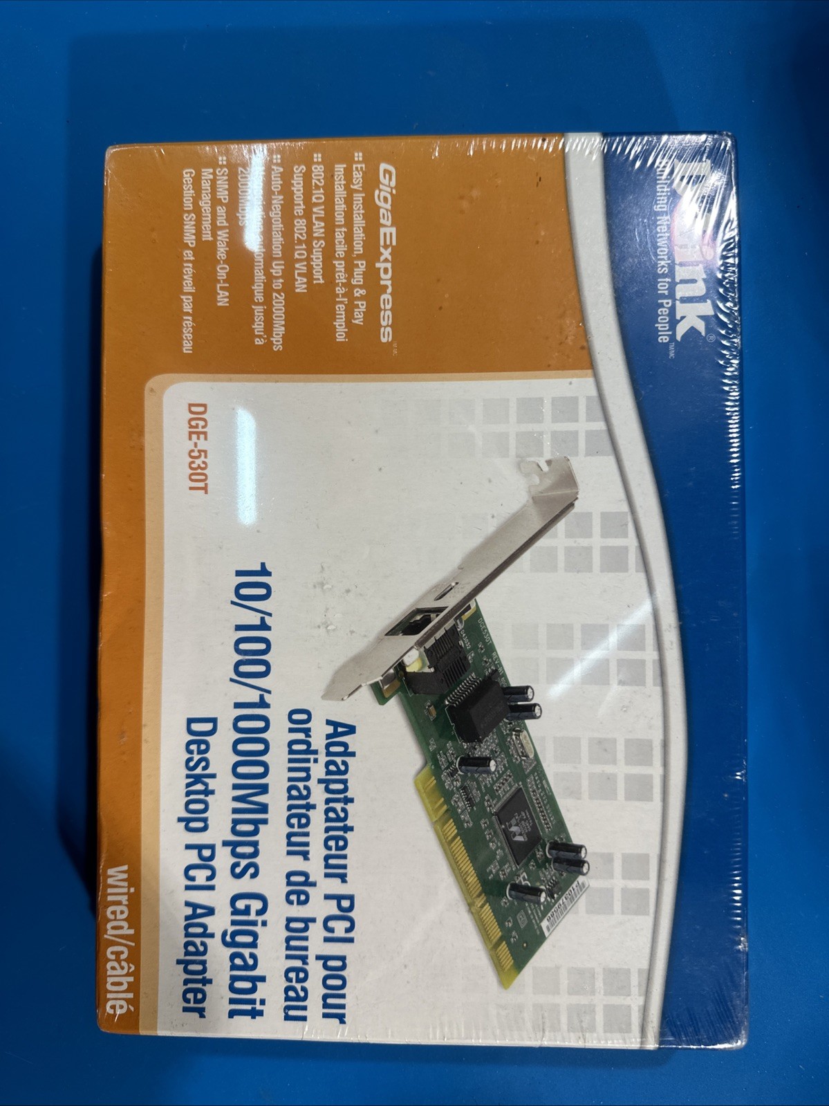 D-Link DGE-530T Gigabit Network Ethernet PCI Adapter Card Vintage PC New Sealed