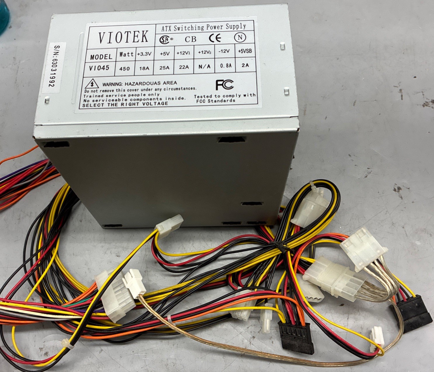 Viotek ATX Switching Power Supply | VI045 | 450W