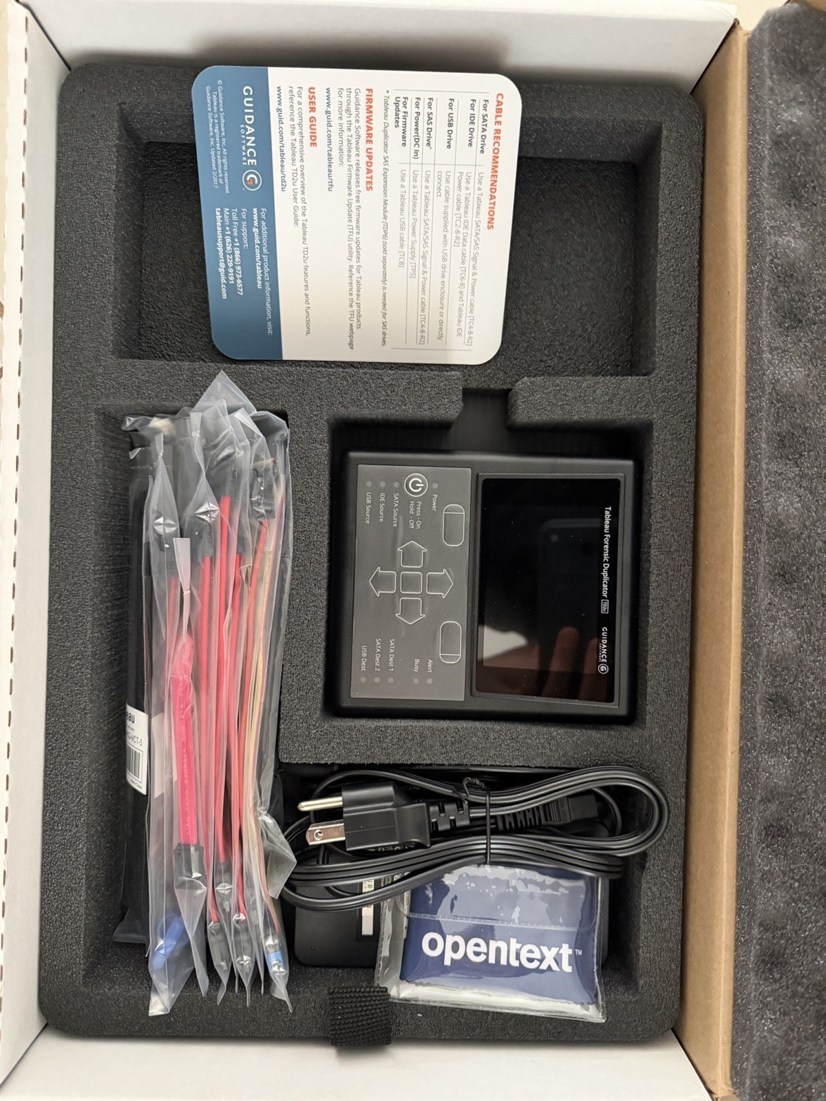 Tableau TD2u Forensic Duplicator Kit