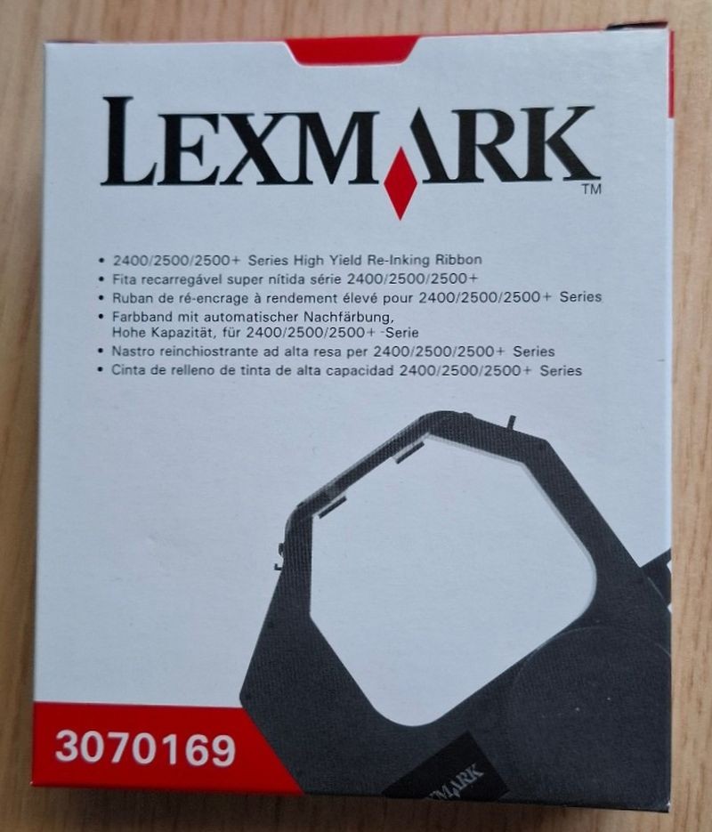 Lexmark Printer Ribbon Ribbon 3070169 2480 2481 2490 2491 2580 2581 2590 2591