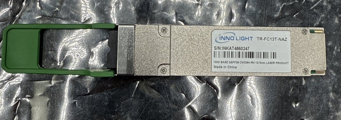 INNOLIGHT 100G Base QSFP28 CWDM4 IR4 1310NM Transceiver - TR-FC13T-NAZ