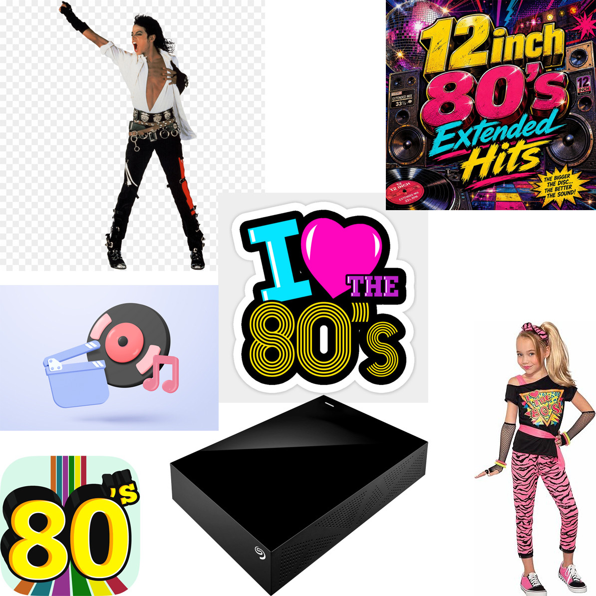 The Most Complete 80s Collection Of Music & Videos on an 8TB external hard drive