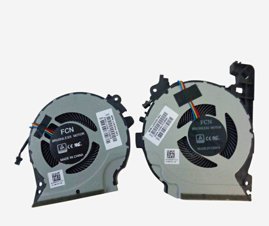 FCN Left & Right CPU/GPU Cooling Fans for HP Pavilion 15-CX 5V 4-Pin