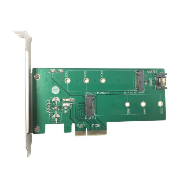 Vantec M.2 NVMe/M.2 SATA SSD PCIe X4/SATA Adapter, UGT-M2PC200
