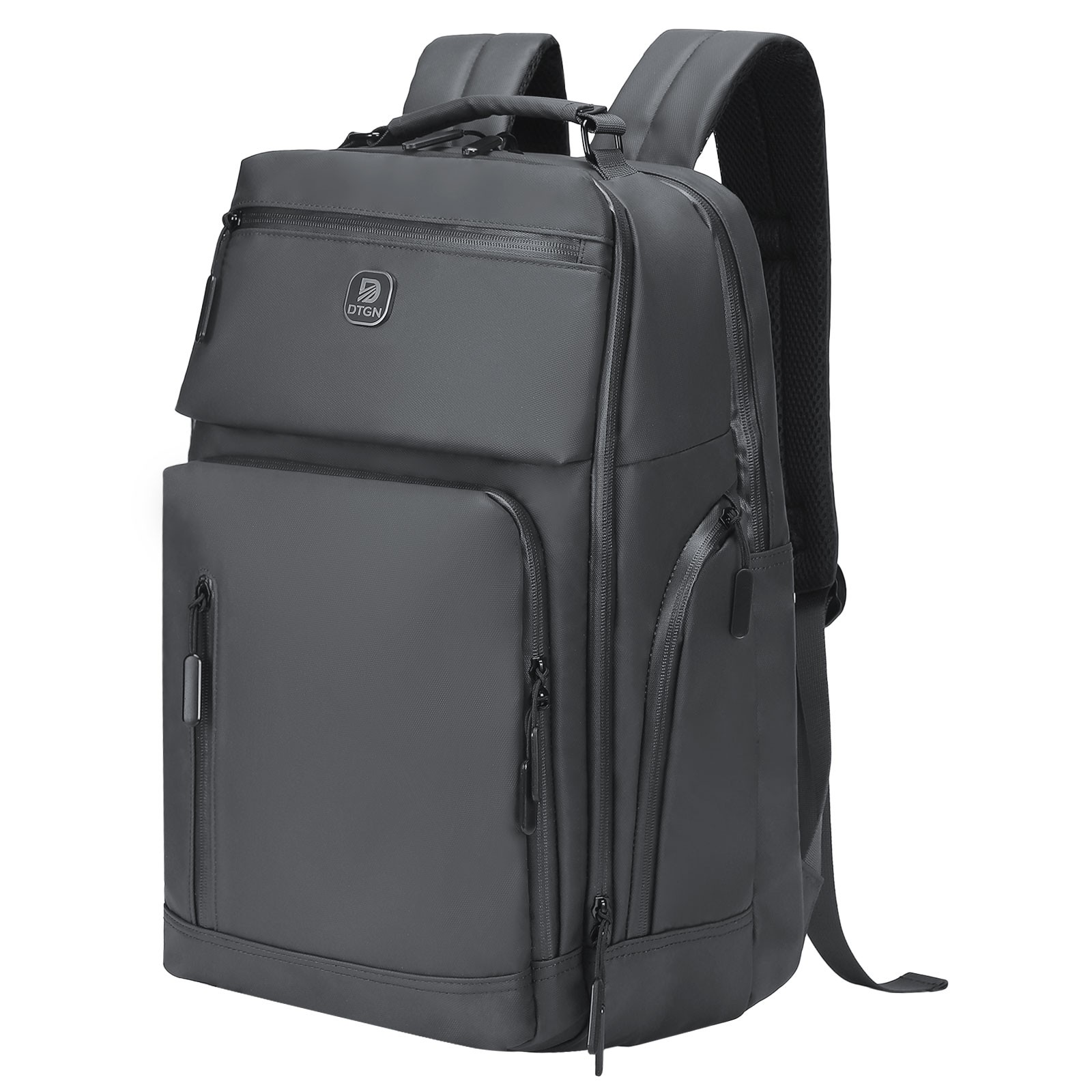 Large Capacity Water Resistant Laptop Backpack, 17 Inch for Business, Gray