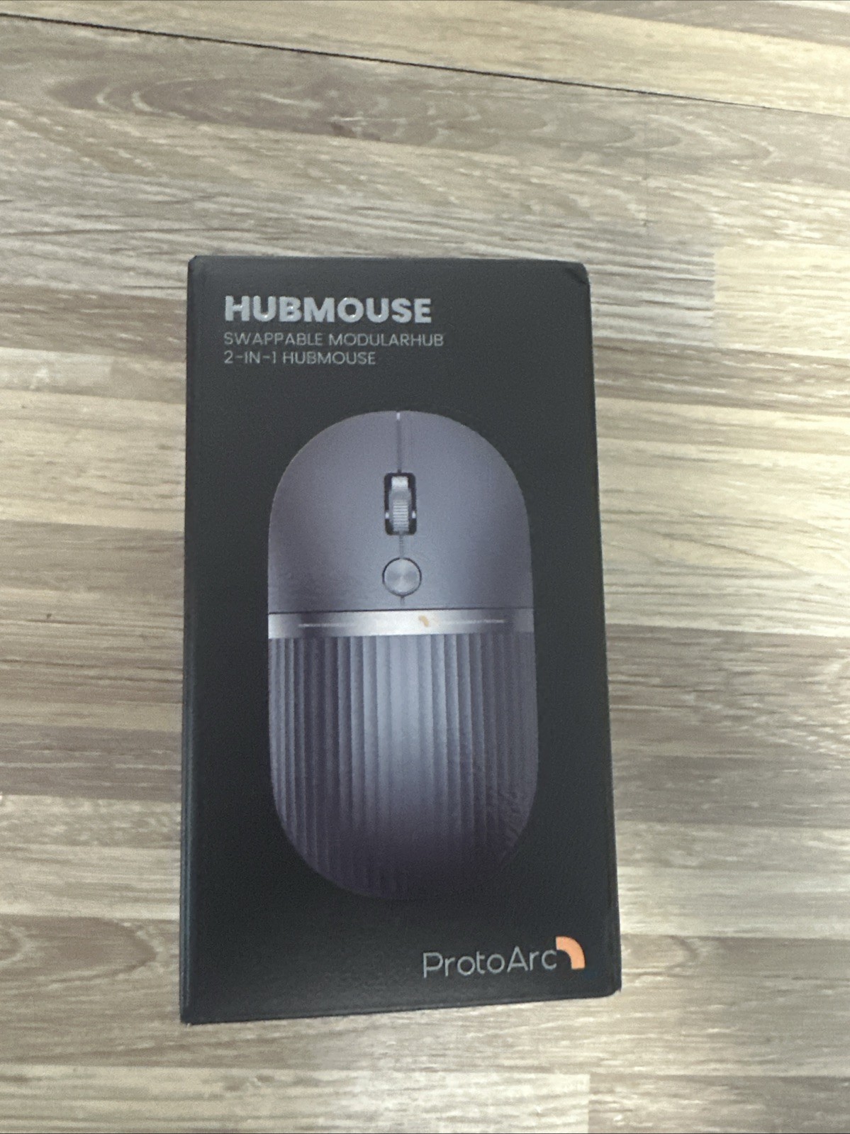 ProtoArc 2-in-1 Travel Hub Mouse - Modular HubMouse with Customized Hub -silver