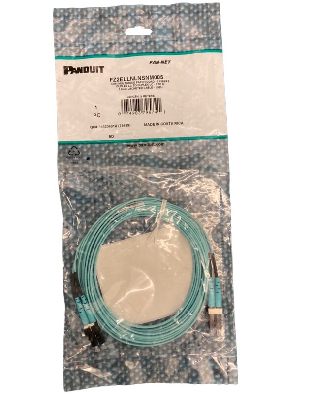 Panduit Opti-Core Fiber Optic Patch Cord P/N FZ2ELLNLNSNM004