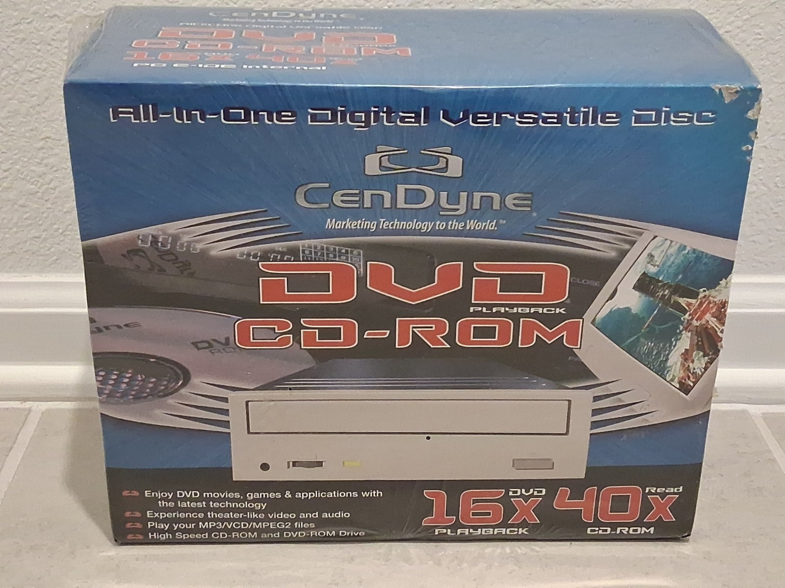 CenDyne DVD-ROM CD-ROM 16X Playback 48X Read Desktop Vintage