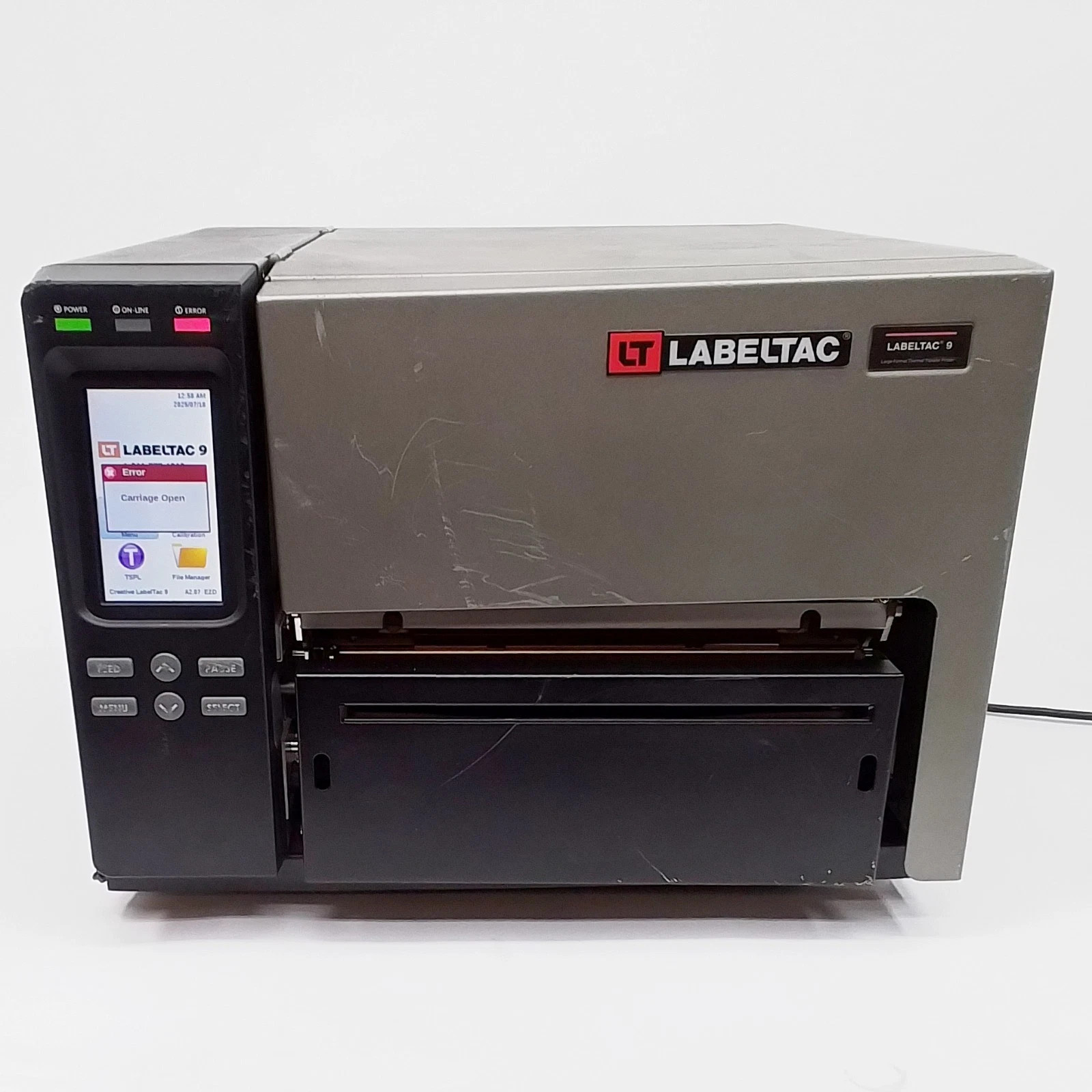 LabelTac 9 TTP-384MT Thermal Transfer Direct Label Printer FOR PARTS REPAIR