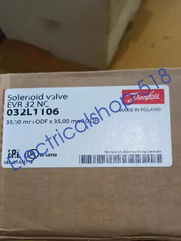 1pcs Danfoss Cold storage refrigeration Solenoid Valve EVR32 NC 35mm 032L1106