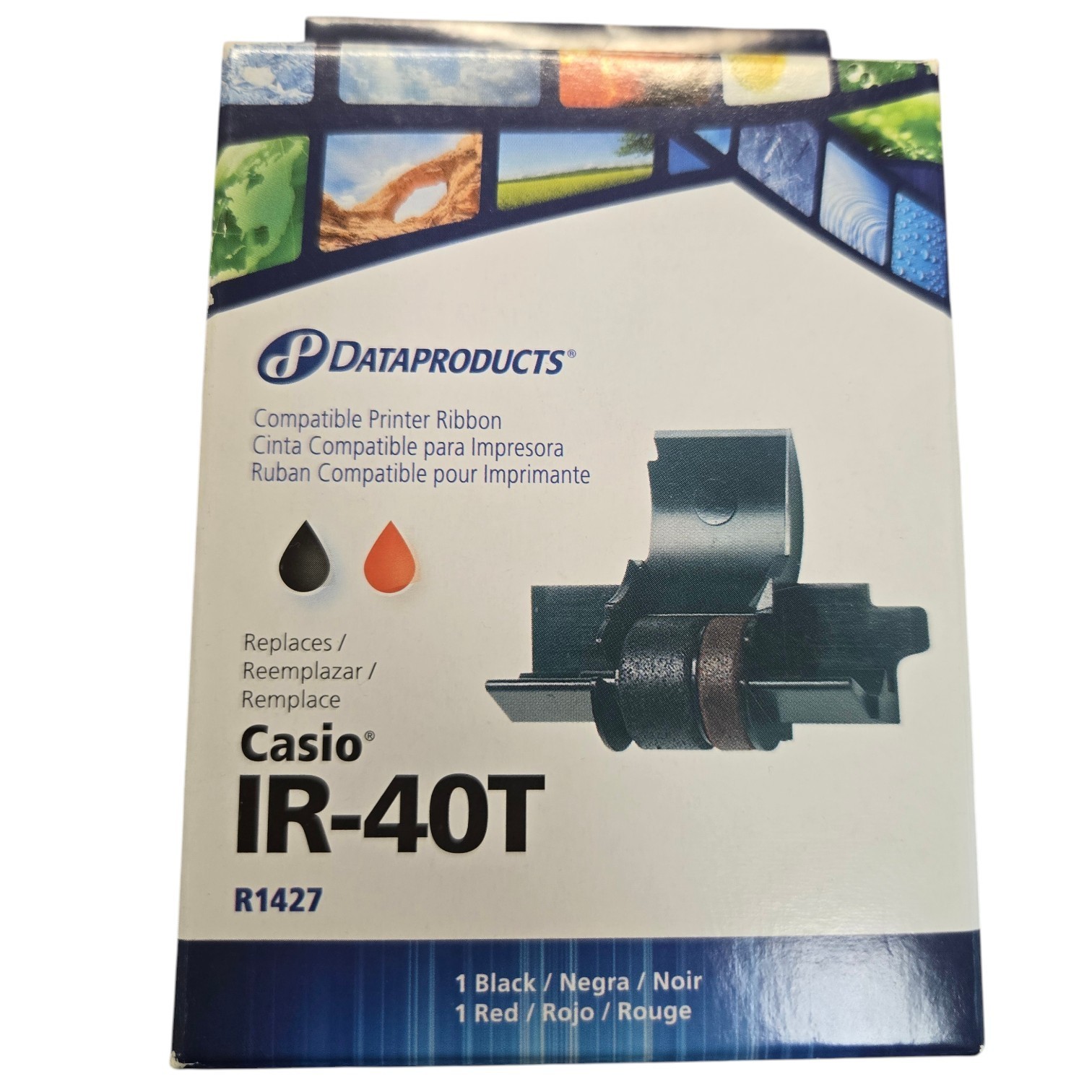 Dataproducts R1427 Compatible Ink Roller Red/Black Casio IR-40T