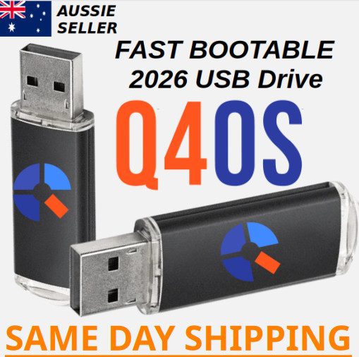 Q4OS Linux Latest Version Bootable USB Flash Drive Fast Installer Recovery Fix