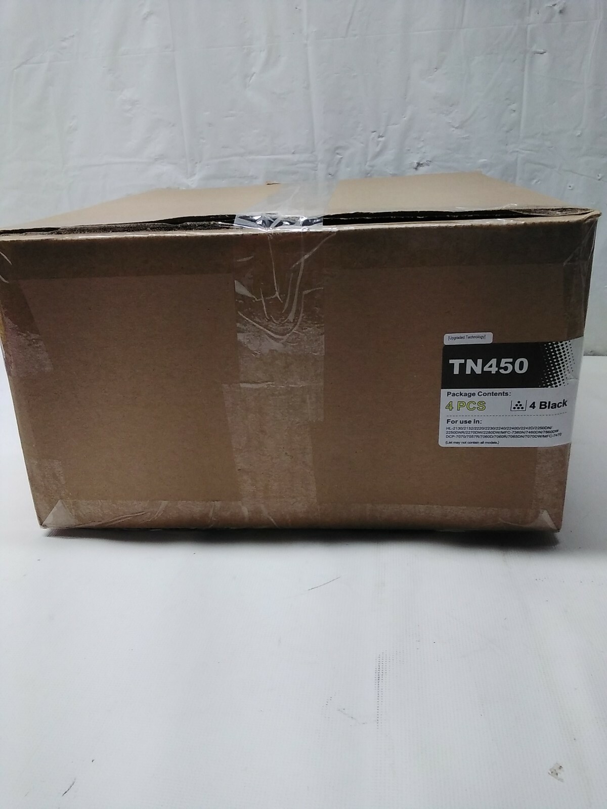 LxTek TN450 4PCS Black Toner Cartridge for Brother