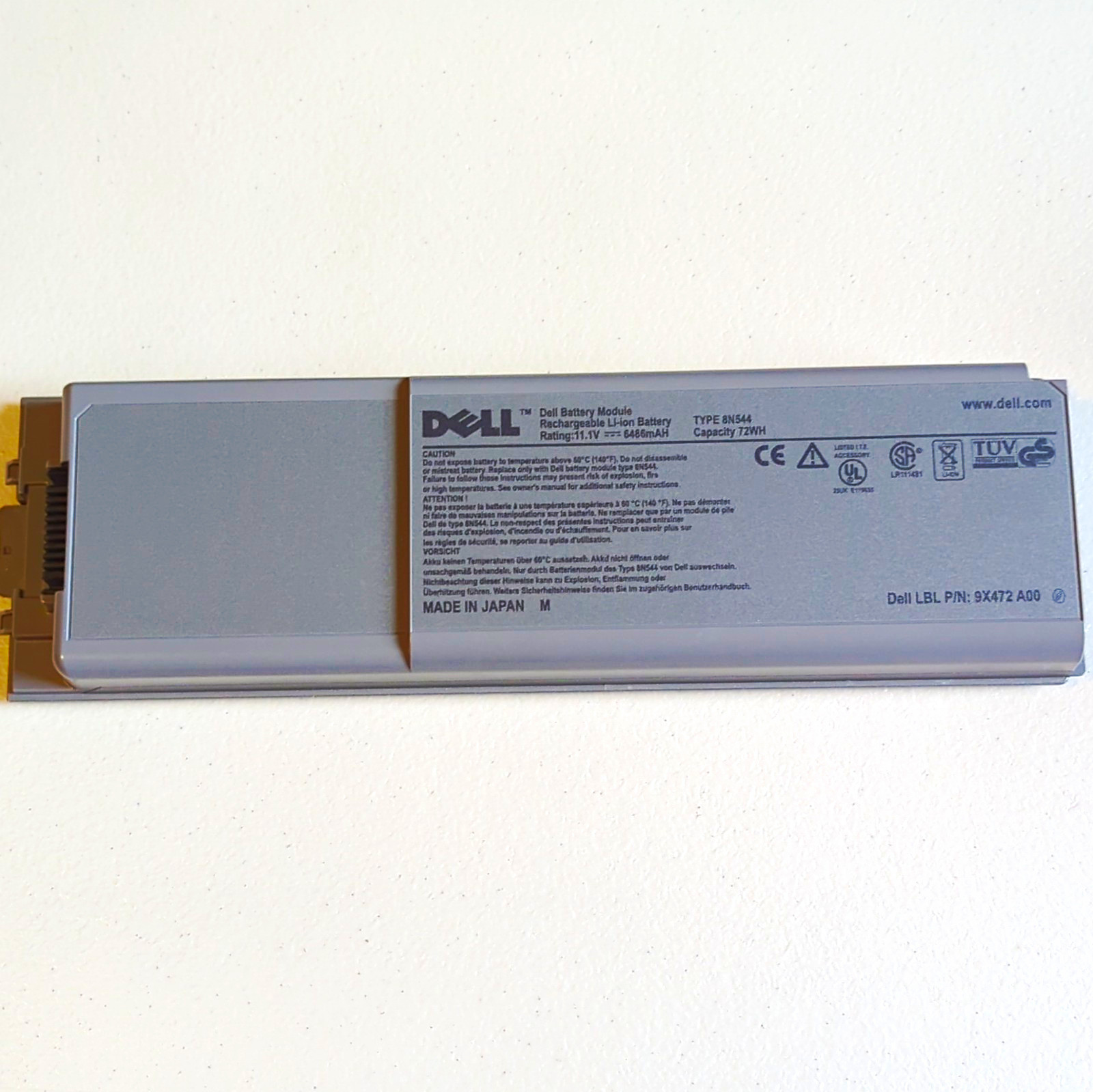 Dell Type 8N544 Li-Ion Laptop Battery 11.1V 6466mAh