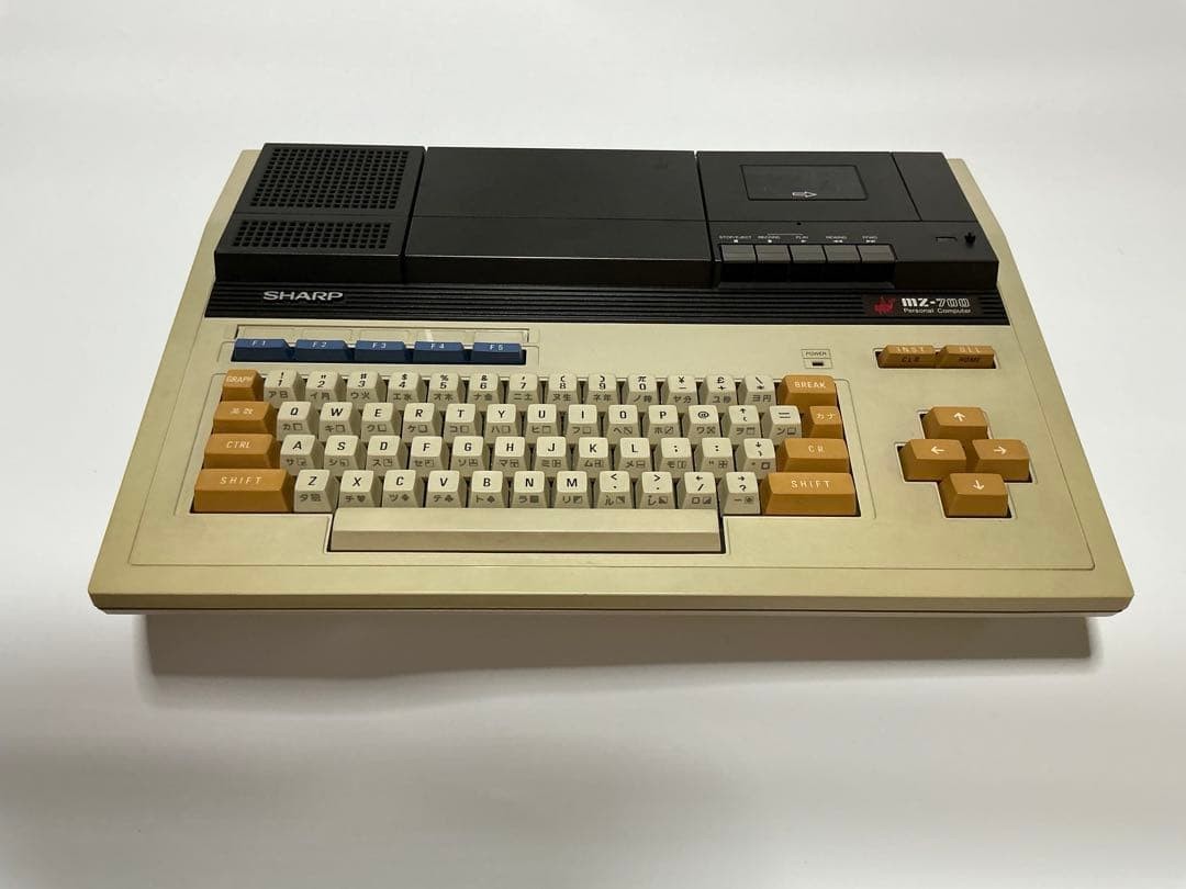 SHARP MZ-721 MZ-700 Retro Personal Computer with Cassette Data Recorder Untested