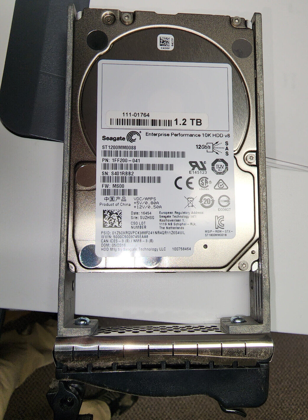 NetApp E-X4055B-R6 1.2TB 10K 12 Gb/s 2.5INCH SAS [ lot of 2 ]