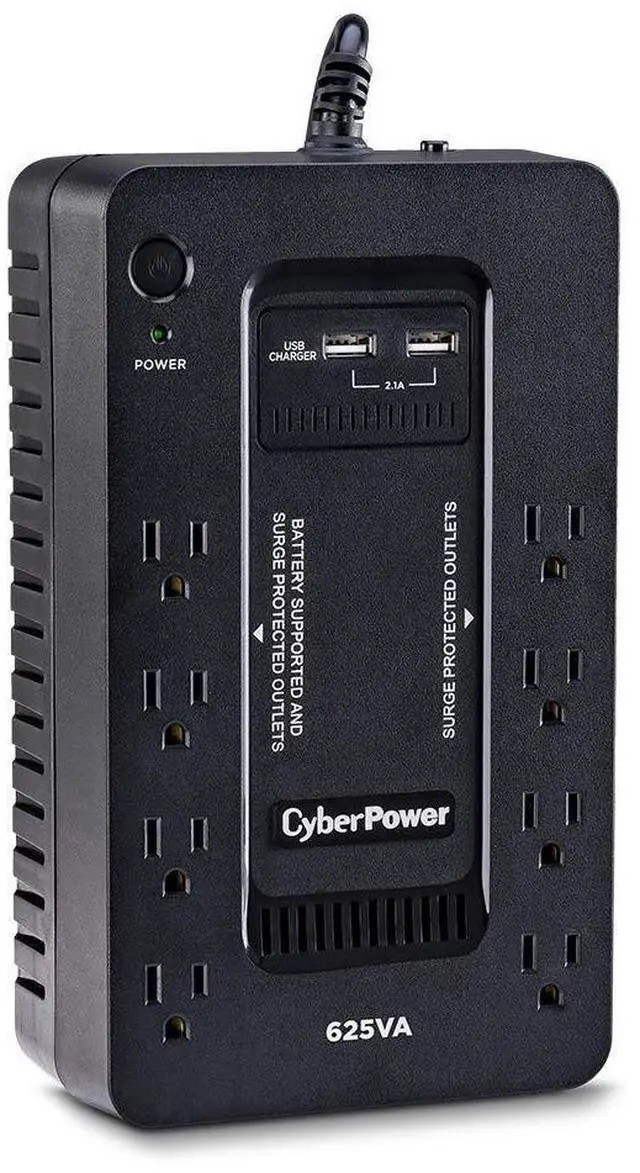 CyberPower 625VA/375W 8 Outlets UPS - (TESTED) - ST625U