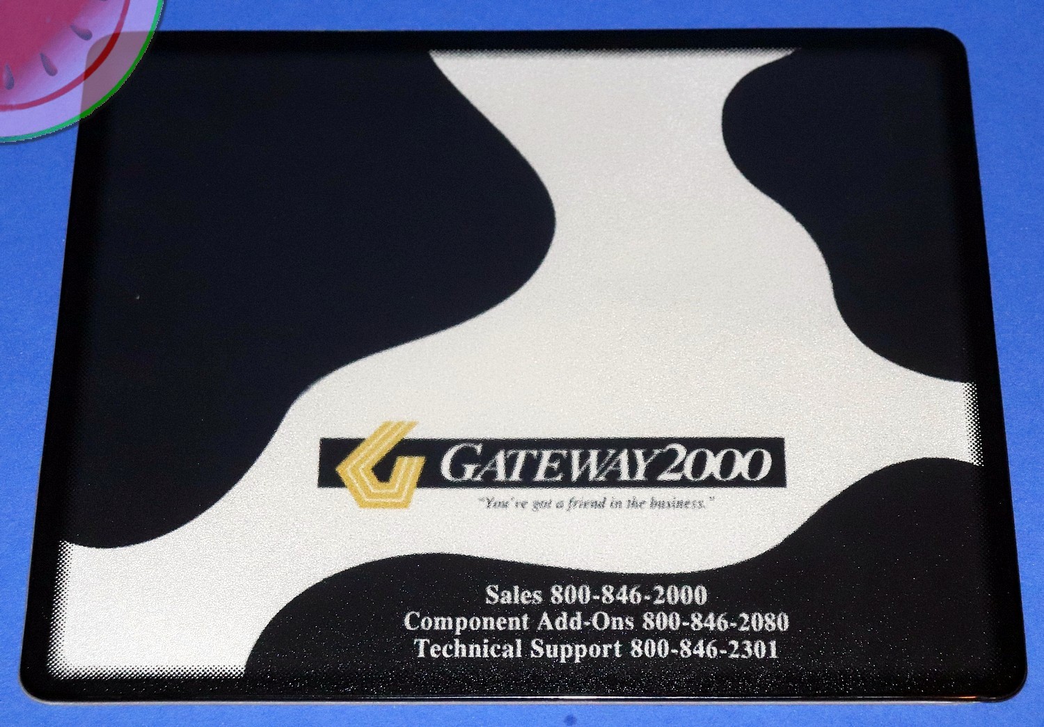 Retro GATEWAY 2000 Computer PC MOUSE PAD Mat NICE Replacement Cow Print Mousepad
