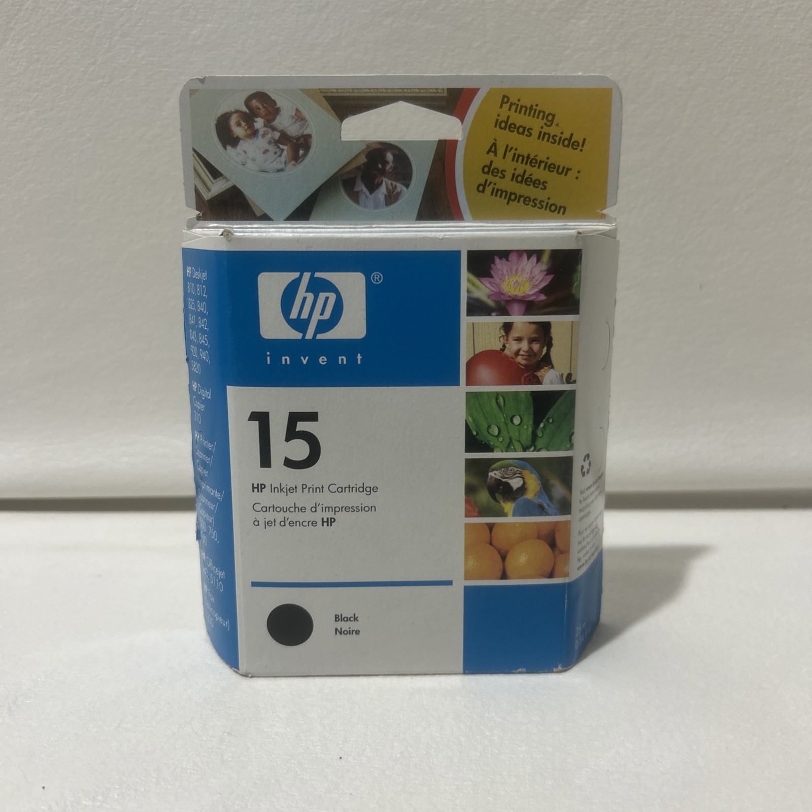 Genuine HP  15 Black Ink Cartridge Printhead Factory Seal EXP NOV 2005 (C6615DC)