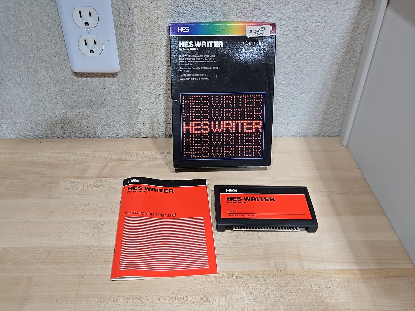 Vintage HES Writer 1982 Commodore VIC-20 Word Processing Program Cartridge
