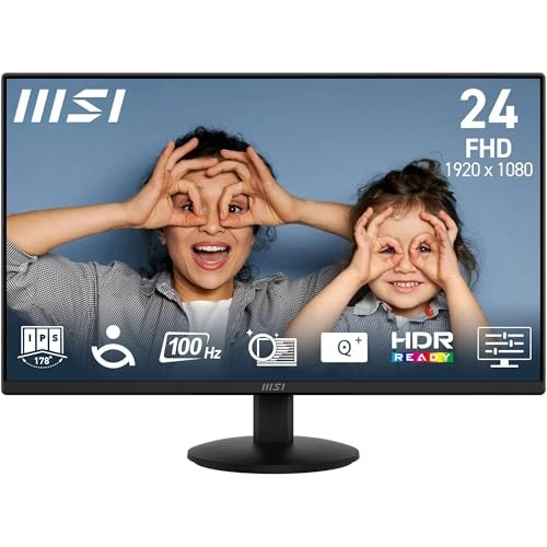 BLACK - MSI PRO MP242L 3PD5 24" FHD Monitor 100Hz/1ms HDR MP242L