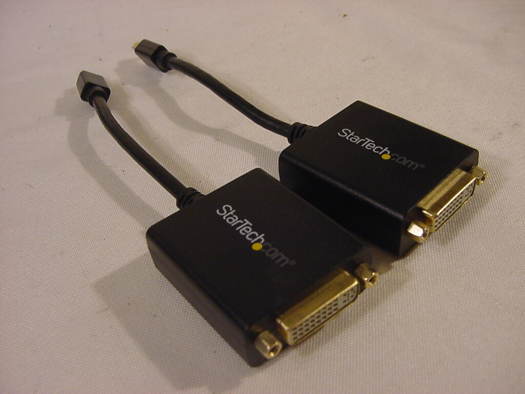 (2) STARTECH.COM MINI DISPLAYPORT TO DVI VIDEO ADAPTER MDP2DVI