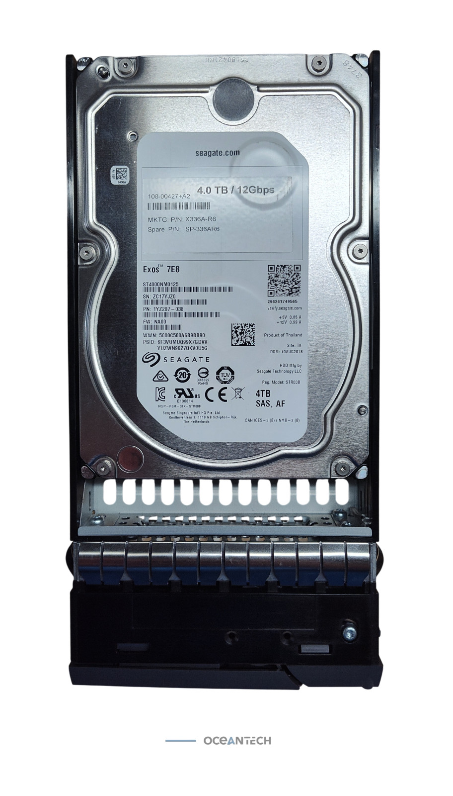 NETAPP X336A-R6 4TB 7200 RPM 12GBPS SAS 3.5 HDD - 108-00427+A2, SP-336A-R6