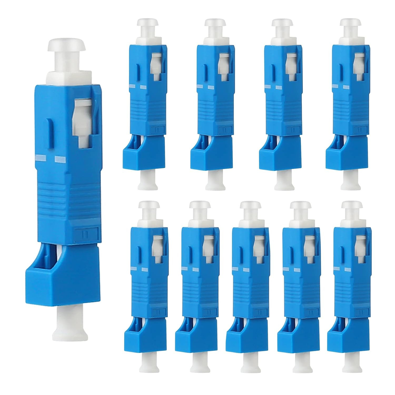 10pcs SC-LC Fiber Optic Adapter, Singlemode UPC