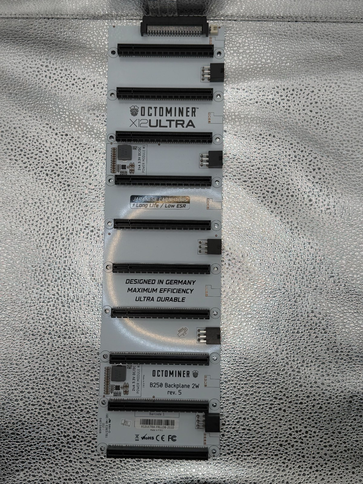 Octominer X12 Ultra B250 Backplane Rev 5 for Crypto Currency Mining