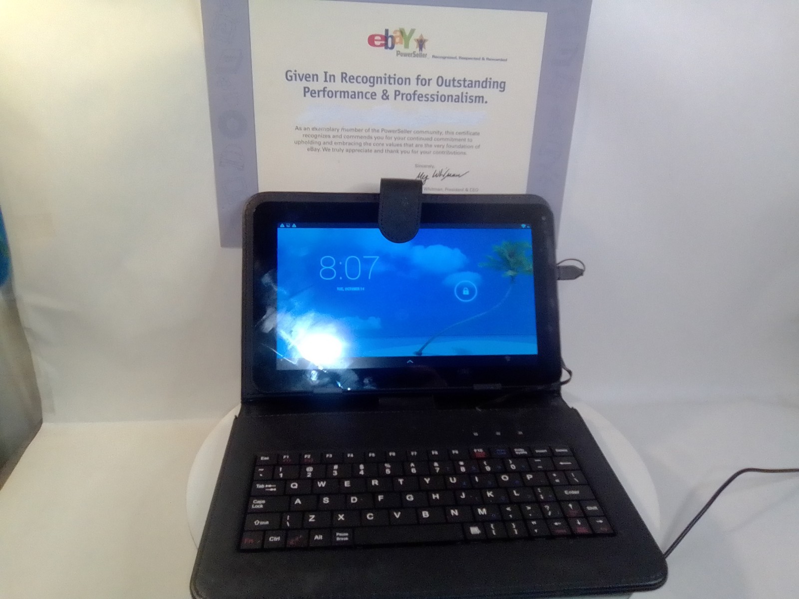 Proscan PLT9606 G K  8" Tablet Micro SD with Keyboard LOCKED FIRST OFFER TAKES