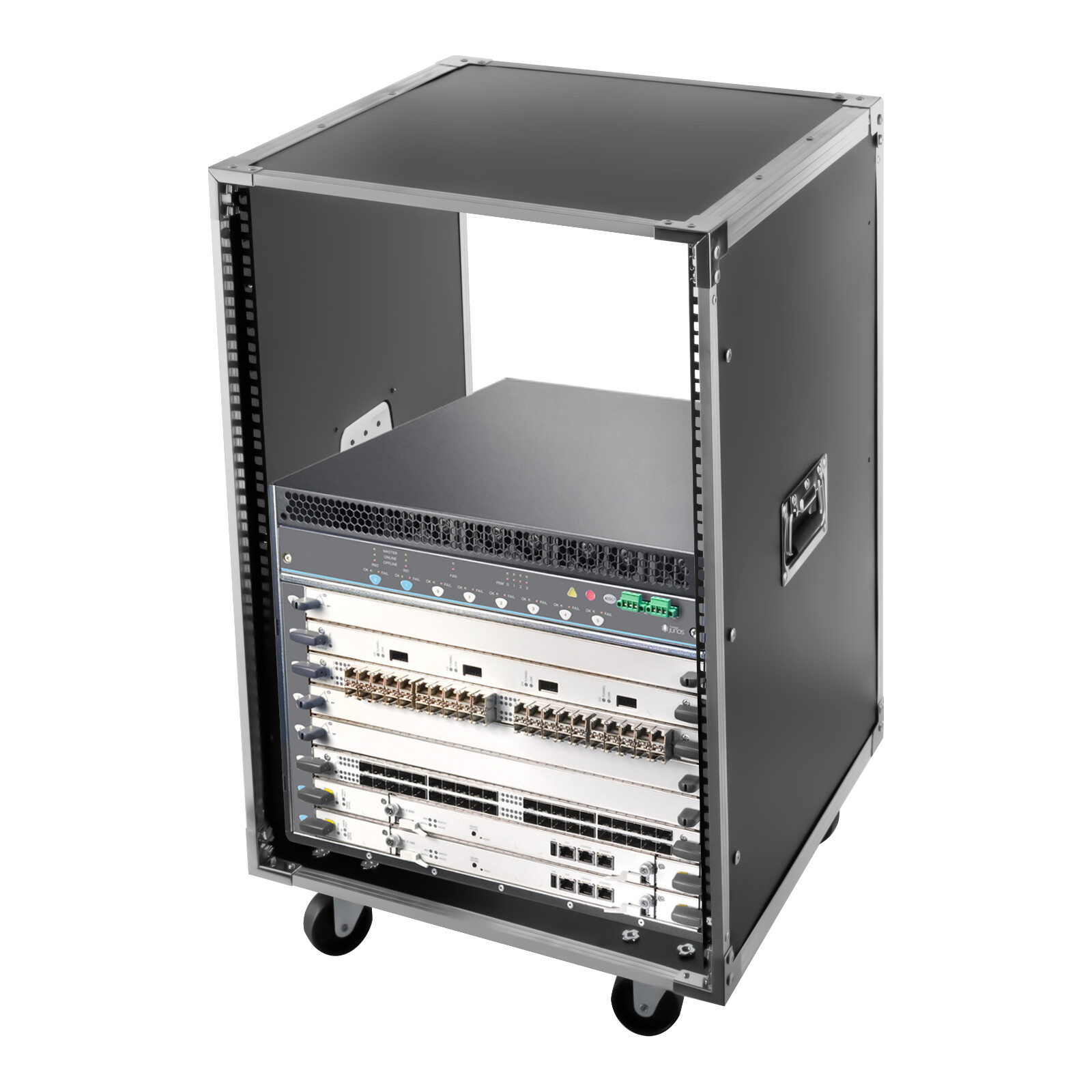 16U Cabinet Portable Rolling Network Server Rack Voice Amplifier| Mixer Rack US