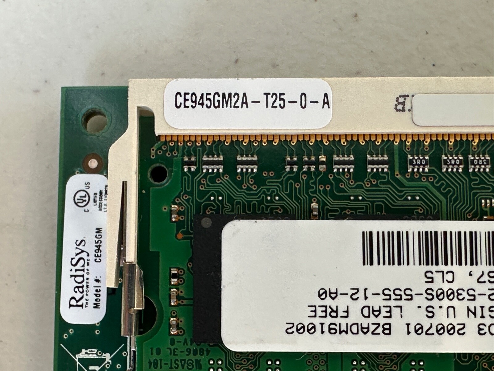 RADISYS CE945GM2A-T25-0-A Working Pull 1GB CPU Board 061-05475-0001 