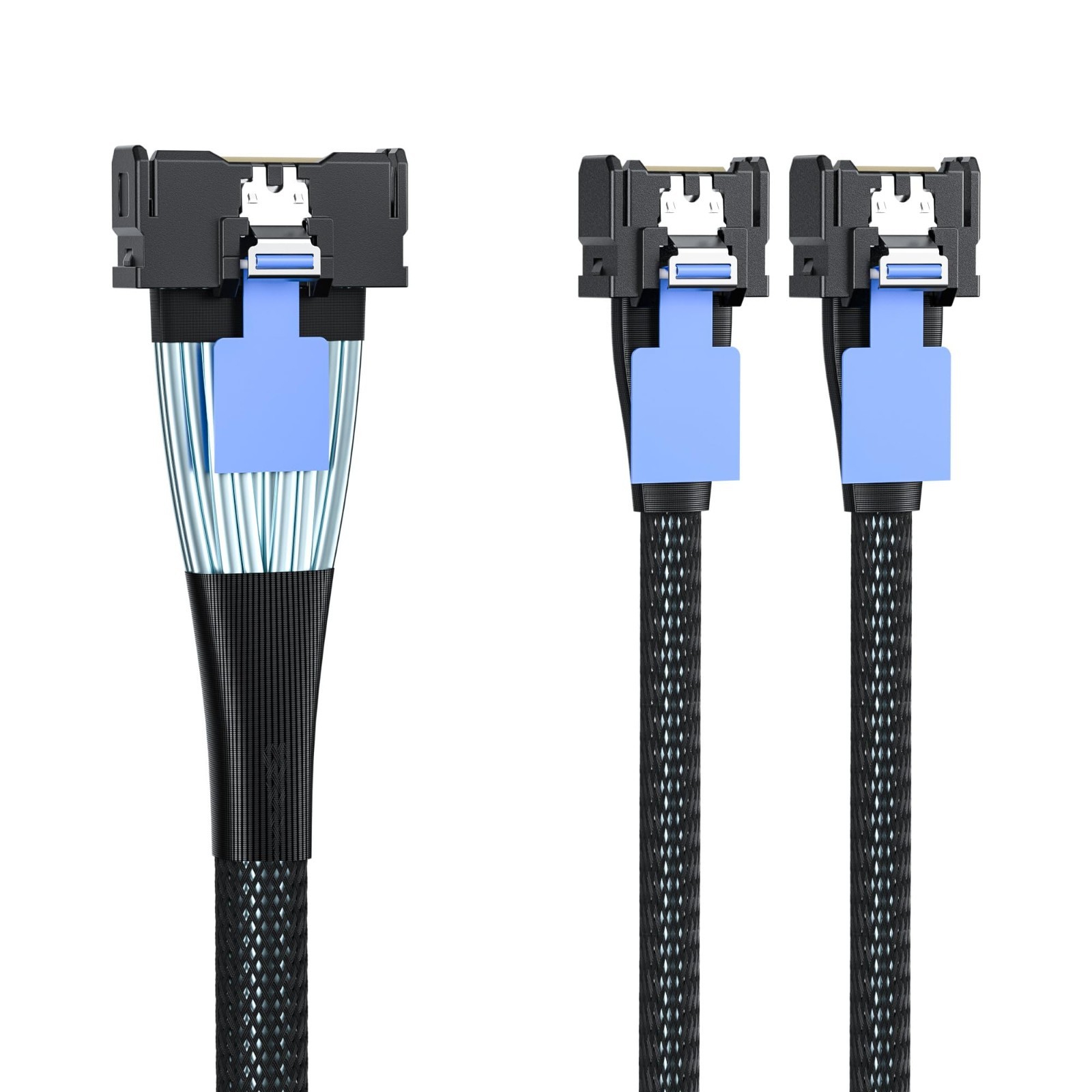 High-Speed 10G PCIe Gen5 MCIO to Dual 4X Server Storage Cable, 1m (3.3ft)