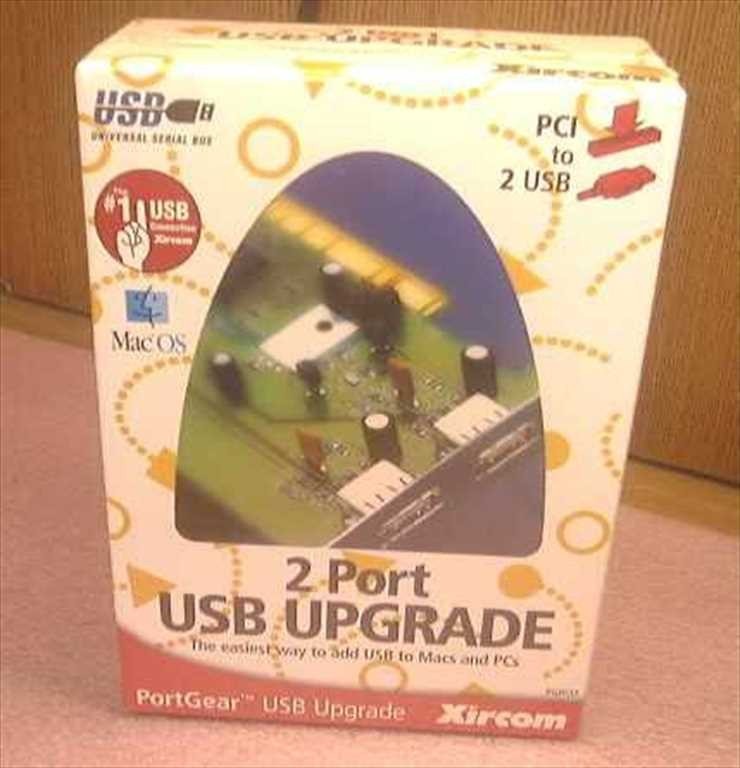 Xircom 2 Port USB PCI Adapter Card Apple PowerMac Mac G3 G4 G5 OS 9 Windows 95