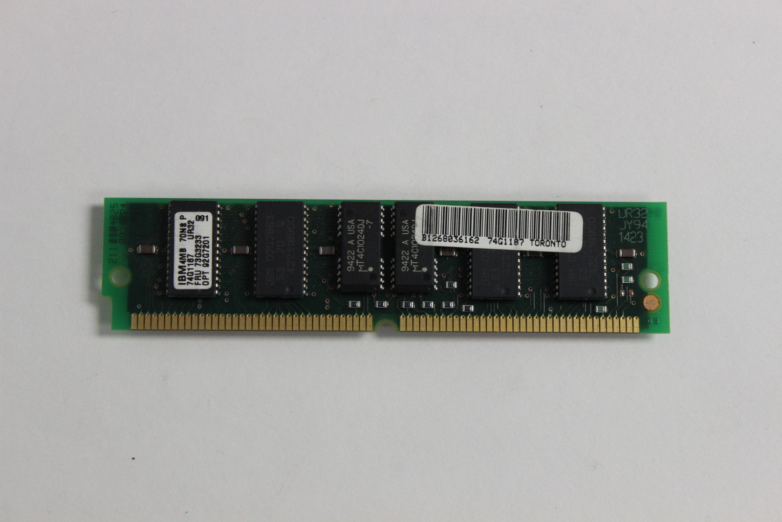 IBM 73G3233 4MB 70NS 72 PIN SIMM 92G7201  WITH WARRANTY