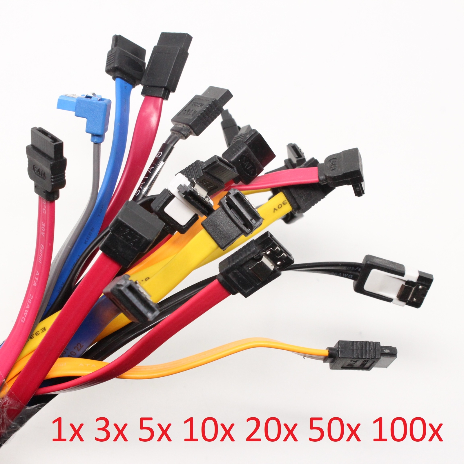Selection SATA 3 III Data Cable Hard Drives HDD SSD 1x 3x 5x 10x 20x 50x 100x