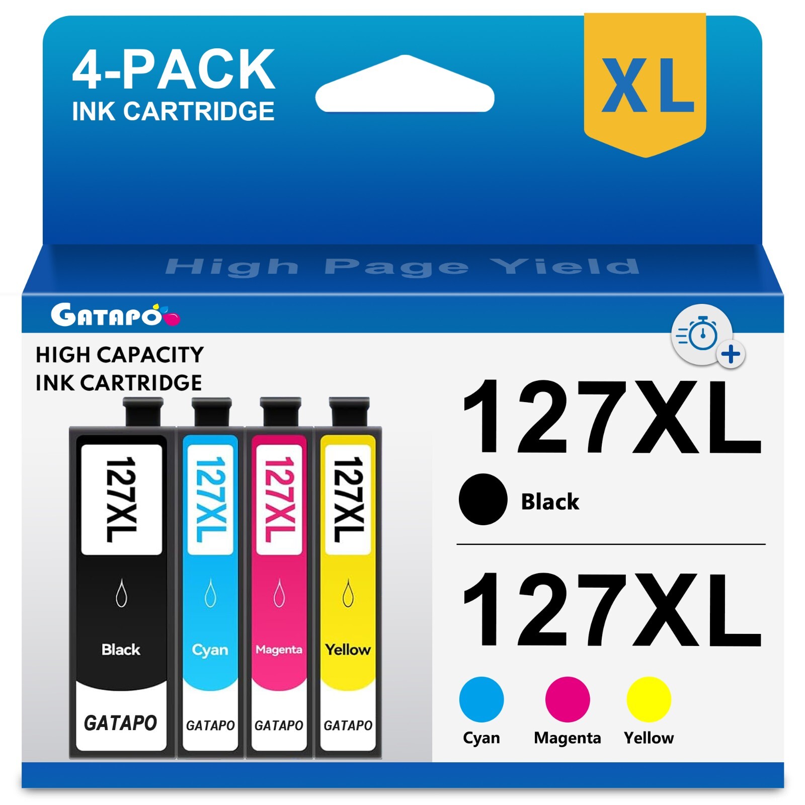 Compatible 127XL Ink  for Epson 127 WorkForce 60 545 630 7510 845