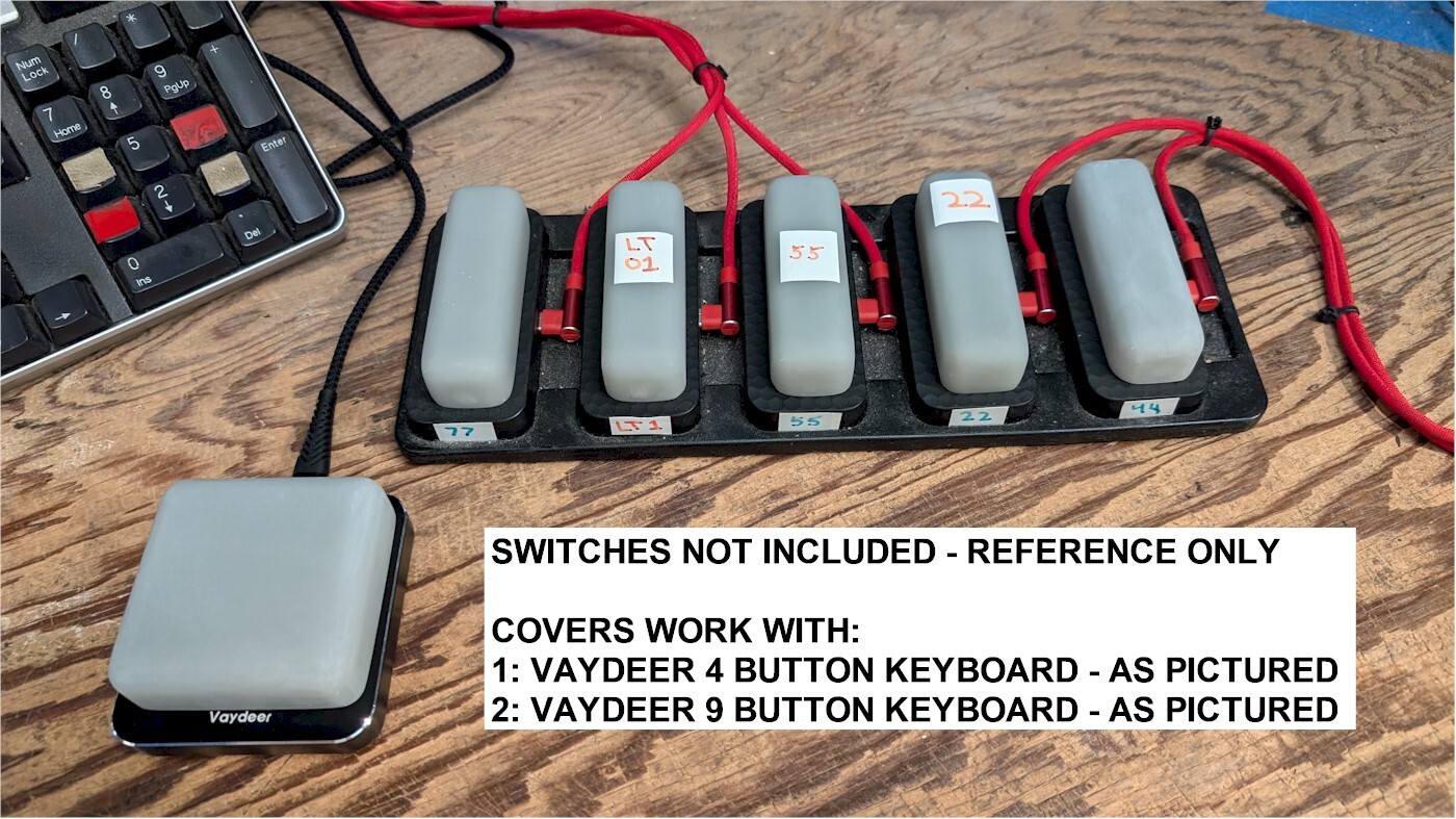 Vaydeer Keyboard Cover - 9 or 4 Button Programmable Mini Keypad