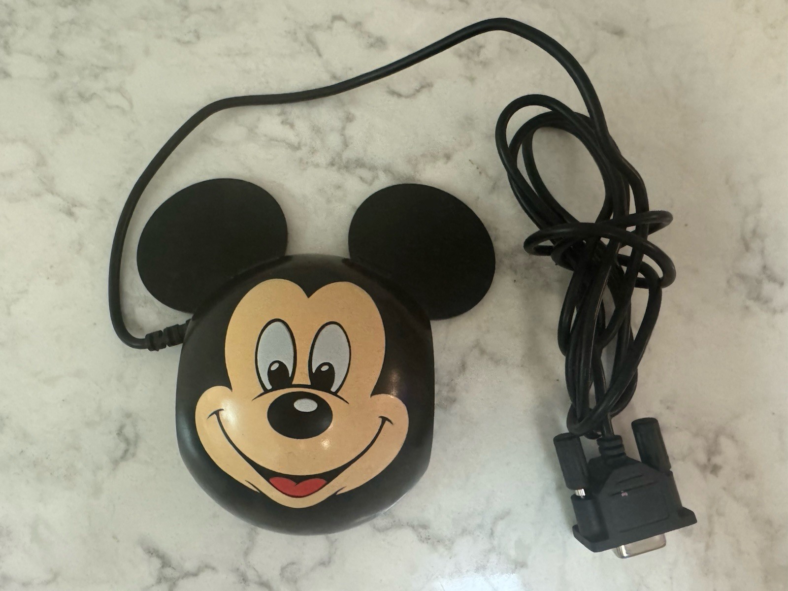 Vintage Disney Mickey Mouse PC Computer Mouse Windows. 2 Button Roller Ball