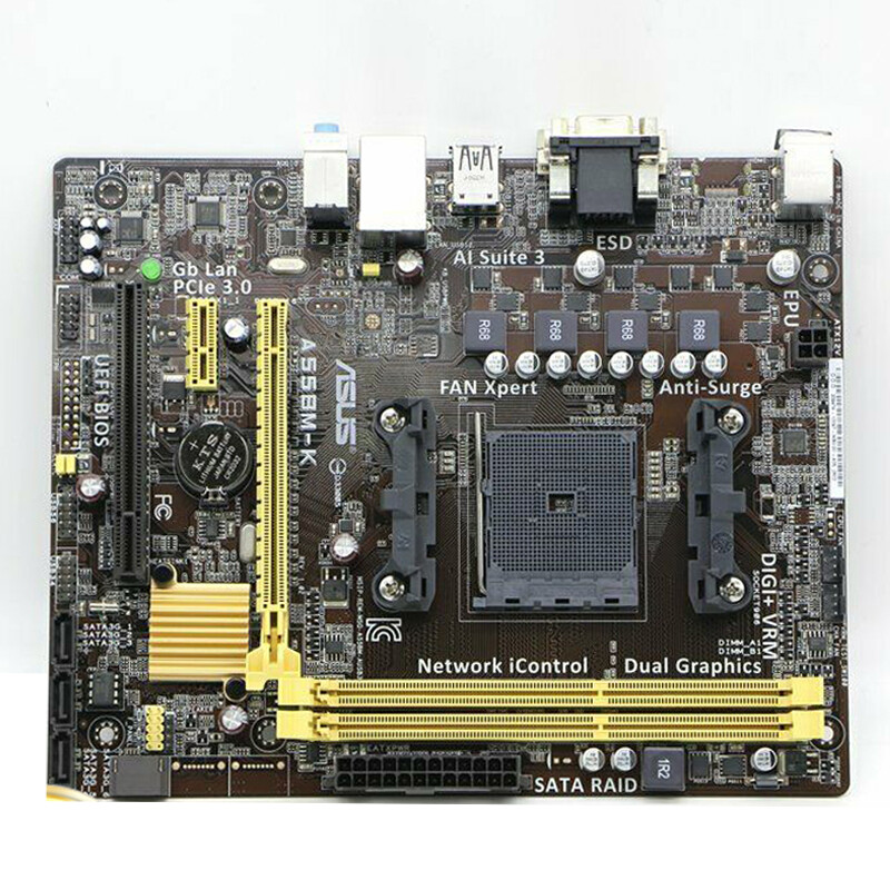 For ASUS A55BM-K FM2/FM2+ DDR3 Motherboard Tested OK