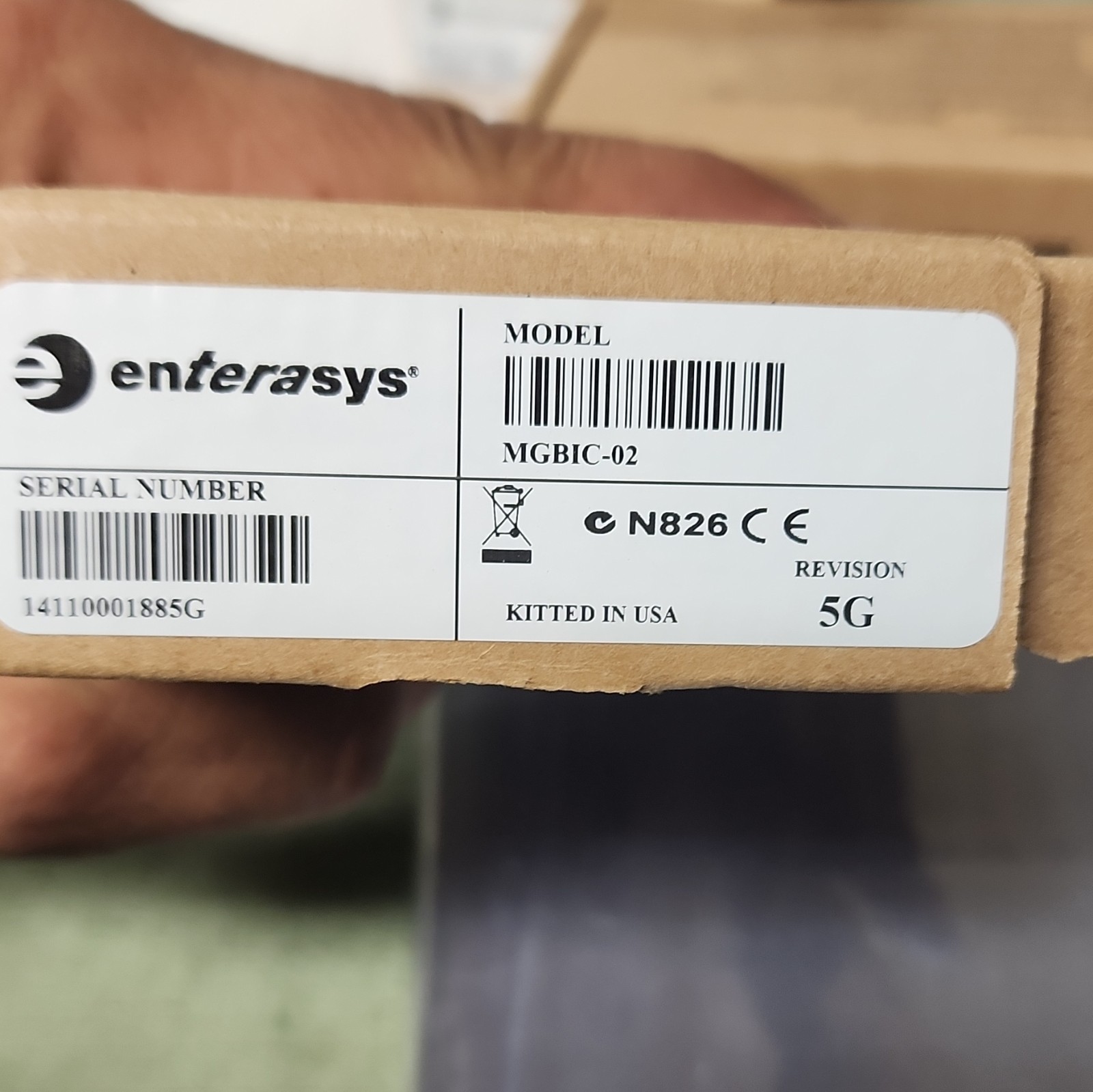 Enterasys RJ-45 Mini-GBIC Module MGBIC-02 P0972YL I/A Series,  Lot of 2