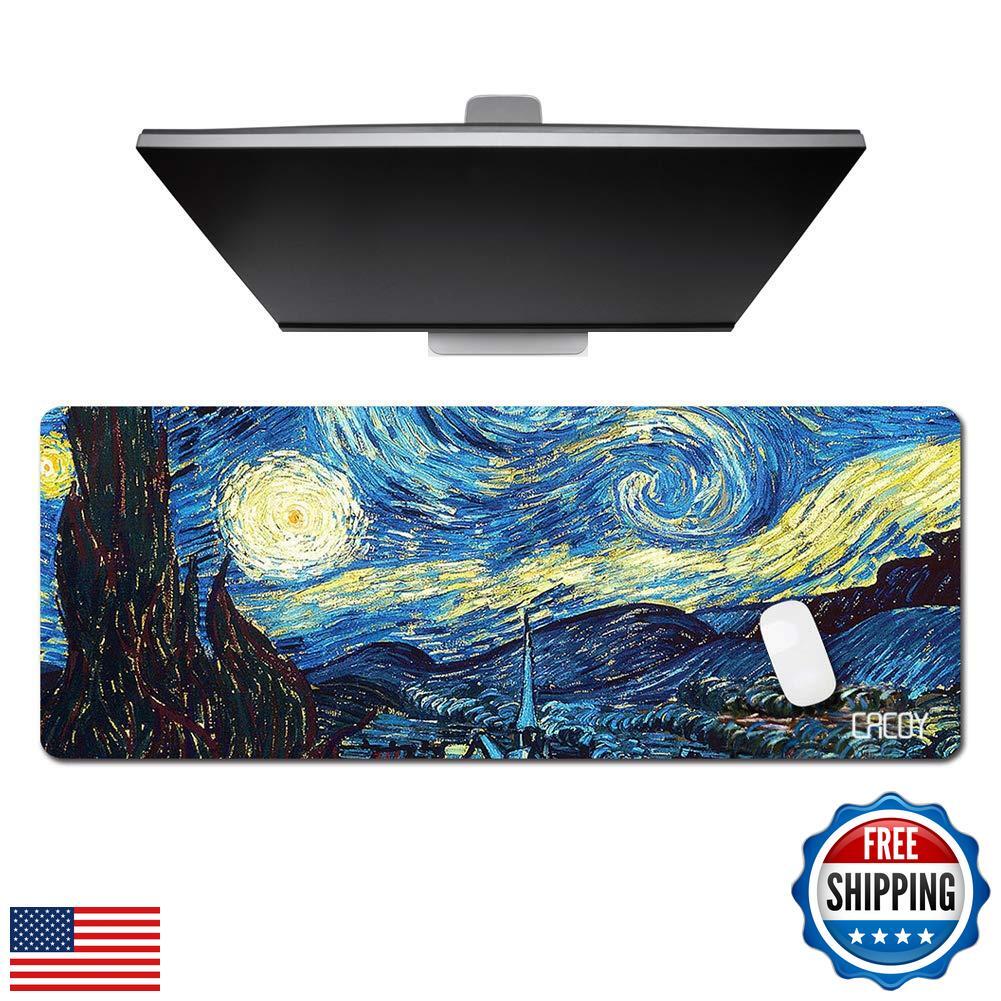 Cacoy Gaming Mouse Pad, 40"x16" Large Non-Slip Rubber Base Mousepad, XXL Exte
